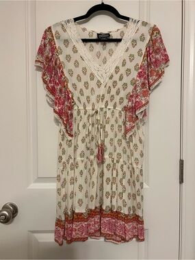 Angie Floral Boho V-Neck Dress